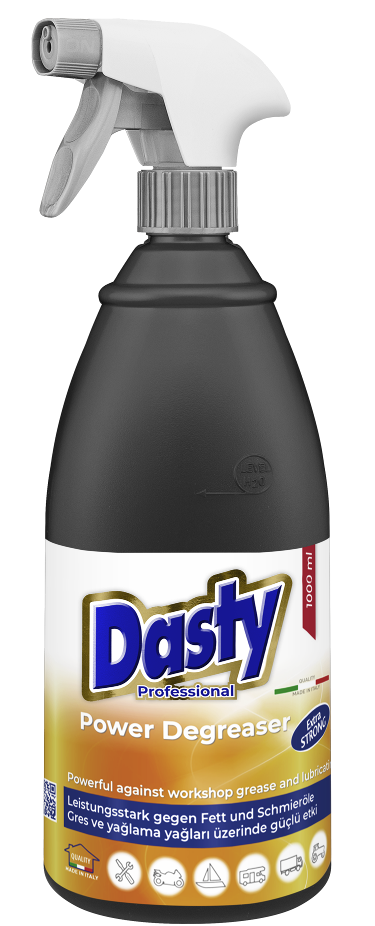 12x 1000 ml Dasty Professional Fettlöser Degreaser schwarz